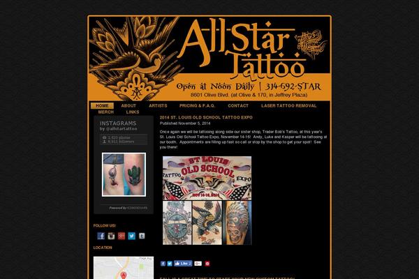 Allstar theme site design template sample