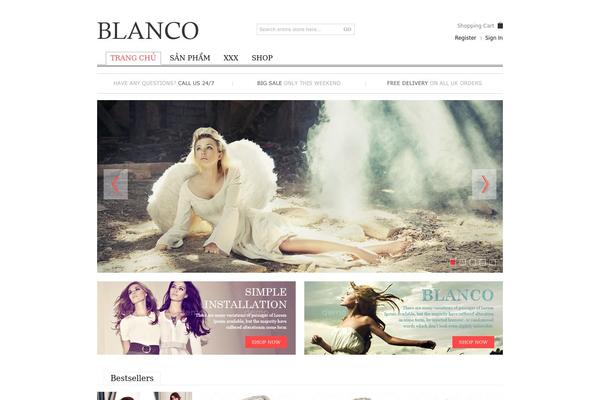 Blanco theme site design template sample