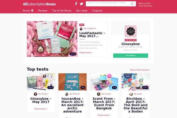 allsubscriptionboxes.co.uk site used Touteslesbox