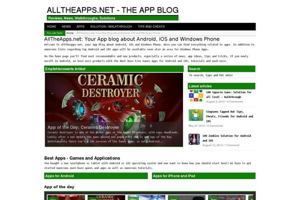 Ata theme site design template sample