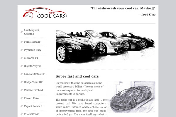 allthecoolcars.com site used Swiftraytheme