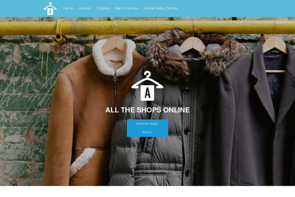 Tesseract theme site design template sample