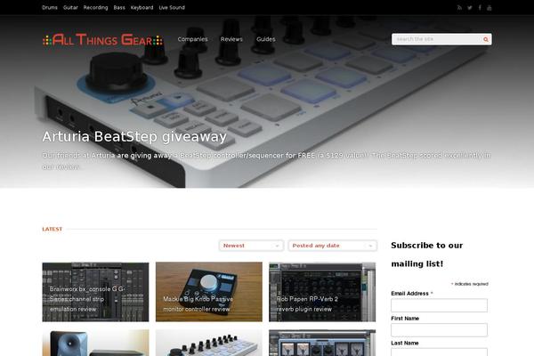 Gauge theme site design template sample