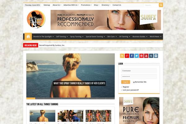 Sahifa theme site design template sample