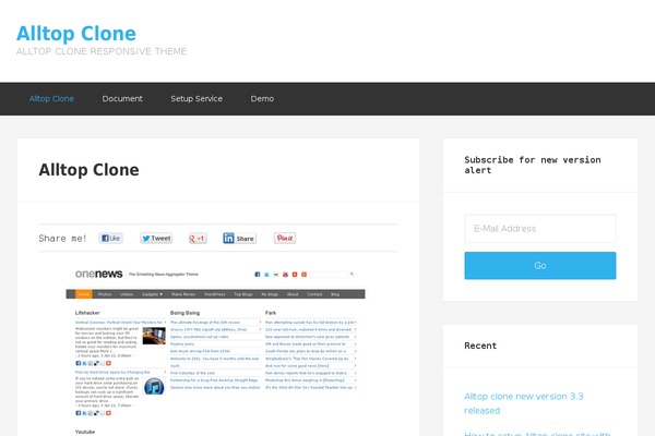Enterprise Pro theme site design template sample