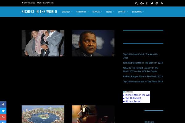 Magazine theme site design template sample