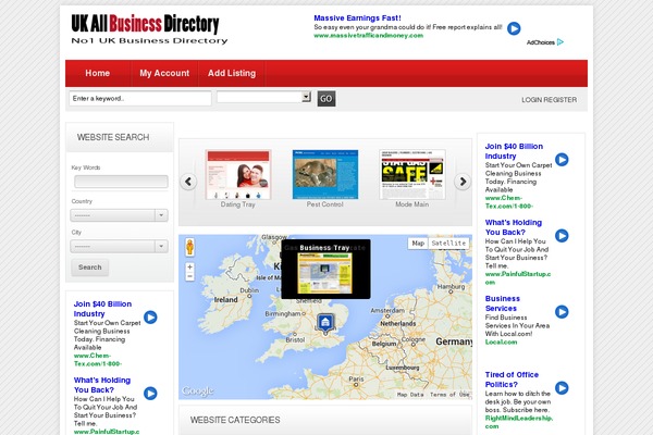 Directorypress theme site design template sample