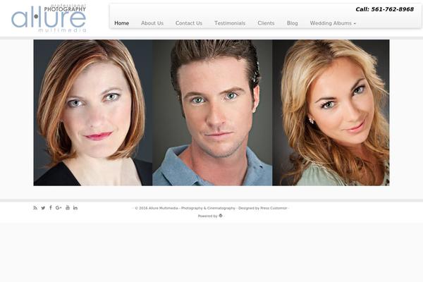 Customizr theme site design template sample