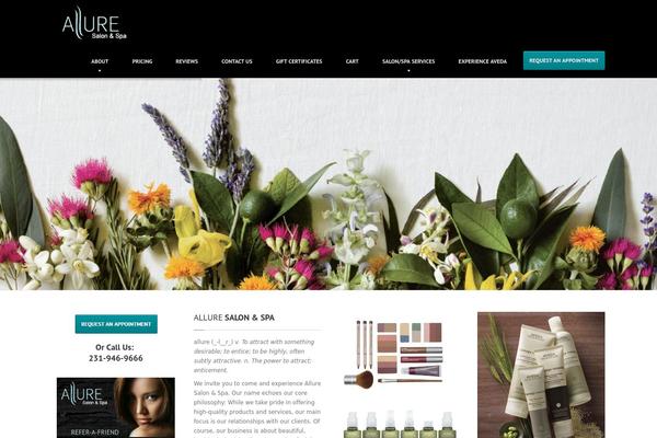 HairPress theme site design template sample
