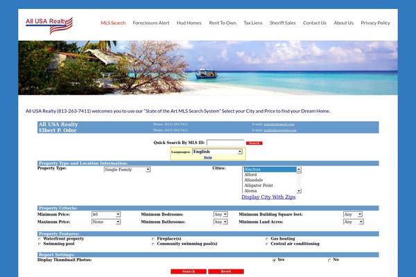 Spacious theme site design template sample