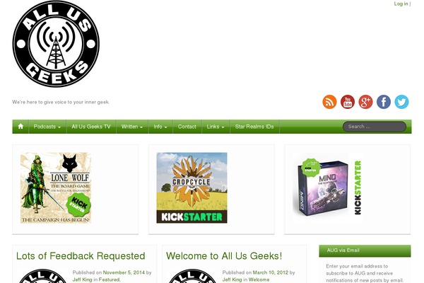 Site using Simple-podcast-press plugin