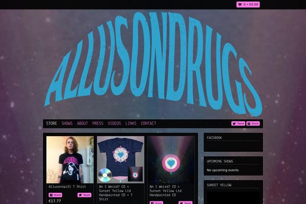 Homepage theme site design template sample