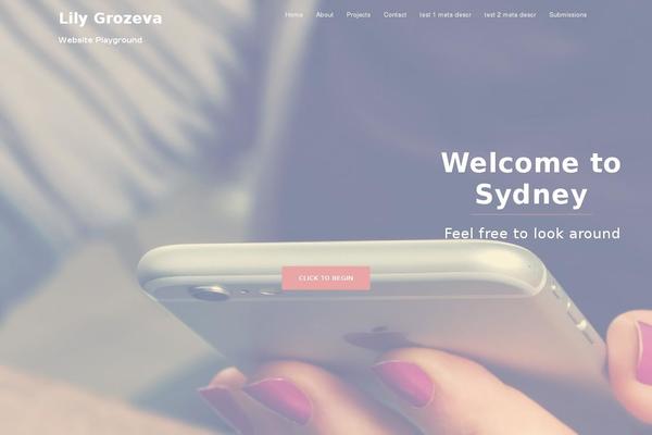 Aw theme site design template sample