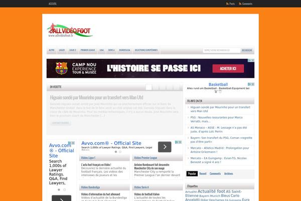 WP-Clear theme site design template sample