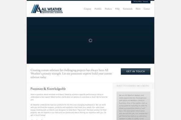 allweathersweb.com site used Allweather-alpha