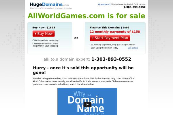 allworldgames.com site used Arcademaster