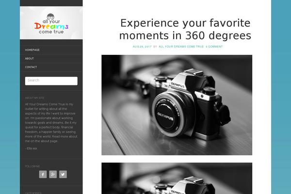 Flat theme site design template sample