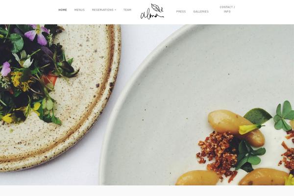 Vega theme site design template sample