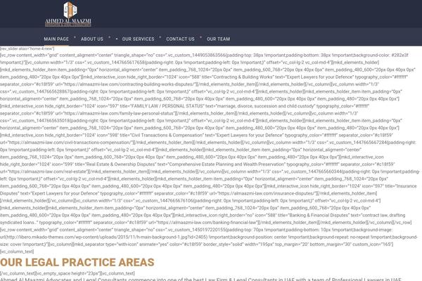 Libero theme site design template sample
