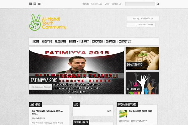 almahdiyouth.org site used B2b-theme-core