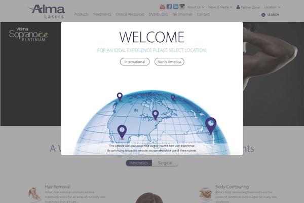 Alma theme site design template sample