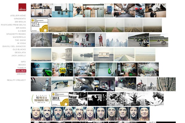 Alma theme site design template sample