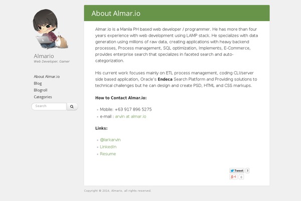 WordPress website example screenshot