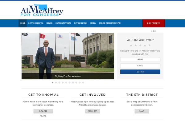 Campaign theme site design template sample