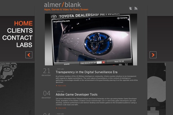 almerblank.com site used Articlewave-blog