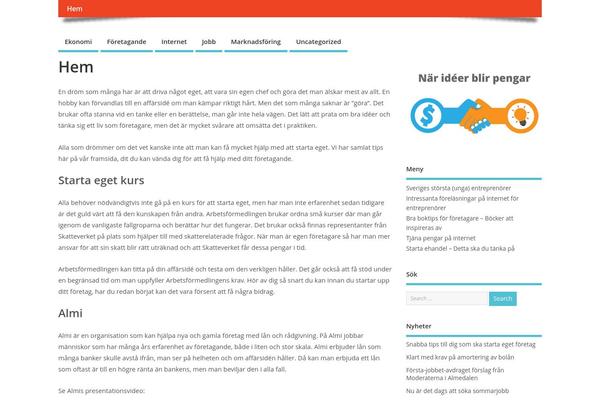 MesoColumn theme site design template sample