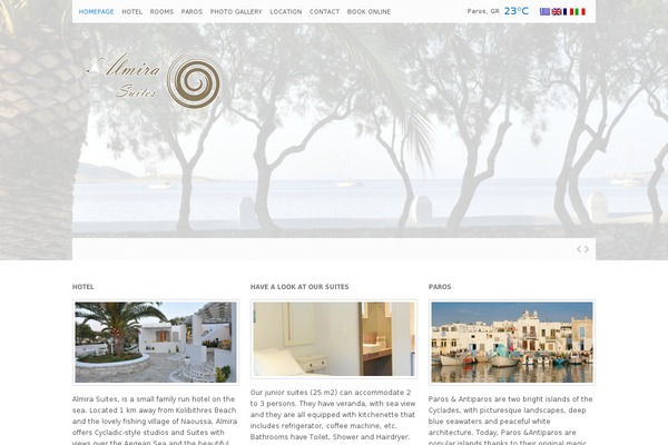 almirasuites.gr site used Wp_aegean5-v1.6