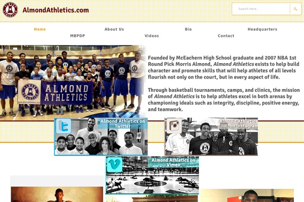Almond theme site design template sample