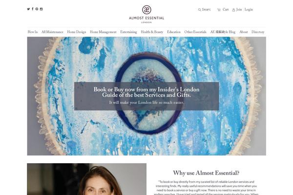 almostessential.com site used Almostessential