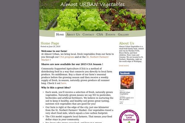 almosturbanvegetables.com site used Almosturban