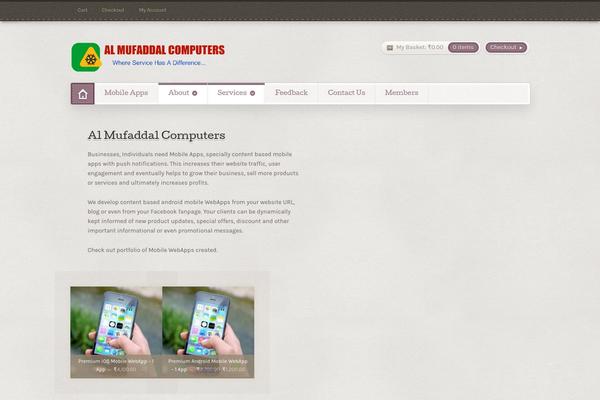 Artificer theme site design template sample
