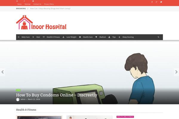 alnoorhospital.net site used NEUE