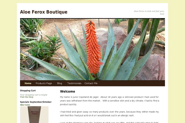 aloeferoxboutique.com site used Aloeferox