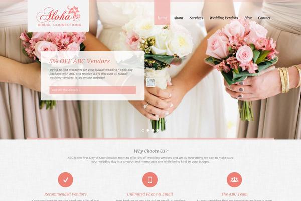 alohabridalconnections.com site used Abc-theme
