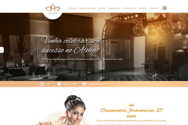 Aloha theme site design template sample