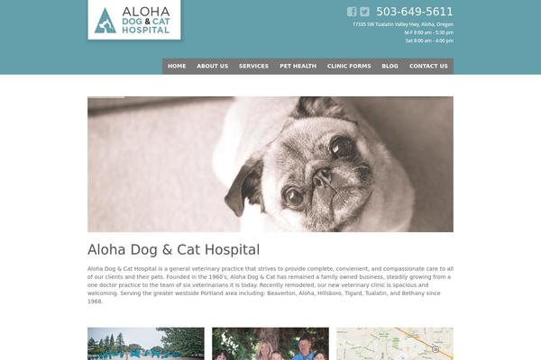 Aloha theme site design template sample