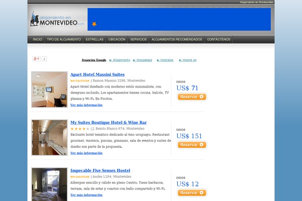 Site using Booking-hotels plugin