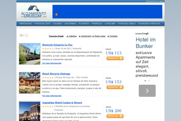 Site using Booking-hotels plugin