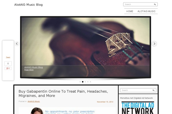 Musica theme site design template sample