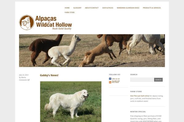 alpacasofwildcathollow.com site used Yoko
