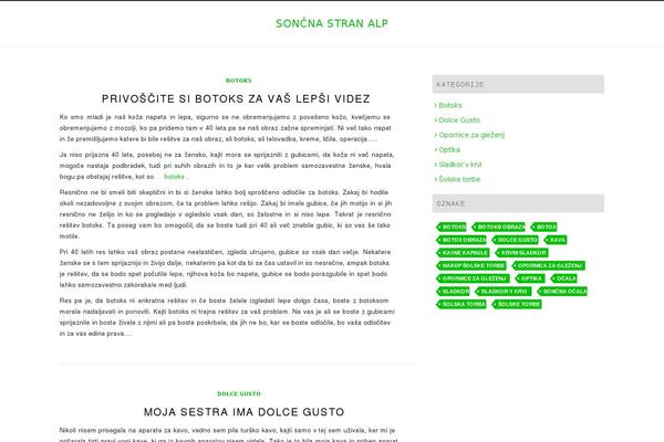 alpeninvest.si site used Diamond-wp