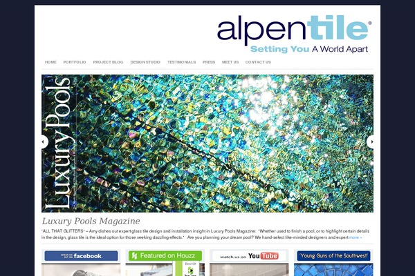 Site using Arconix Portfolio plugin
