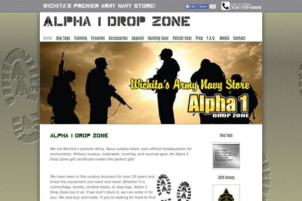 alpha1dropzone.com site used Alpha-one-drop-zone