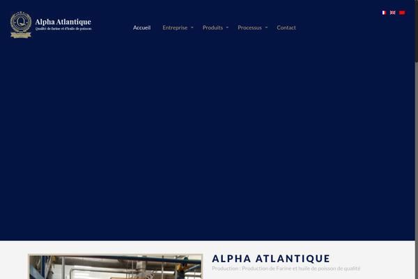Alpha theme site design template sample