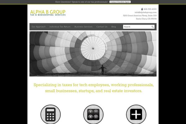 Blackbird theme site design template sample