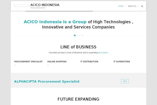 alphacipta.com site used Acicotheme